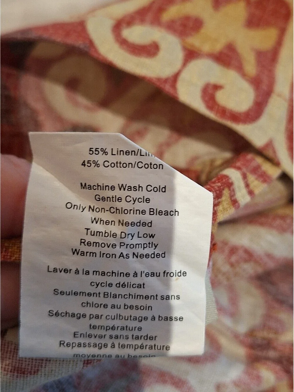 Pottery Barn duvet, linen/cotton, 2 shams. Impeccable. KING/ Euro shams, Madera.